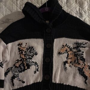 Anthropologie horse knit sweater